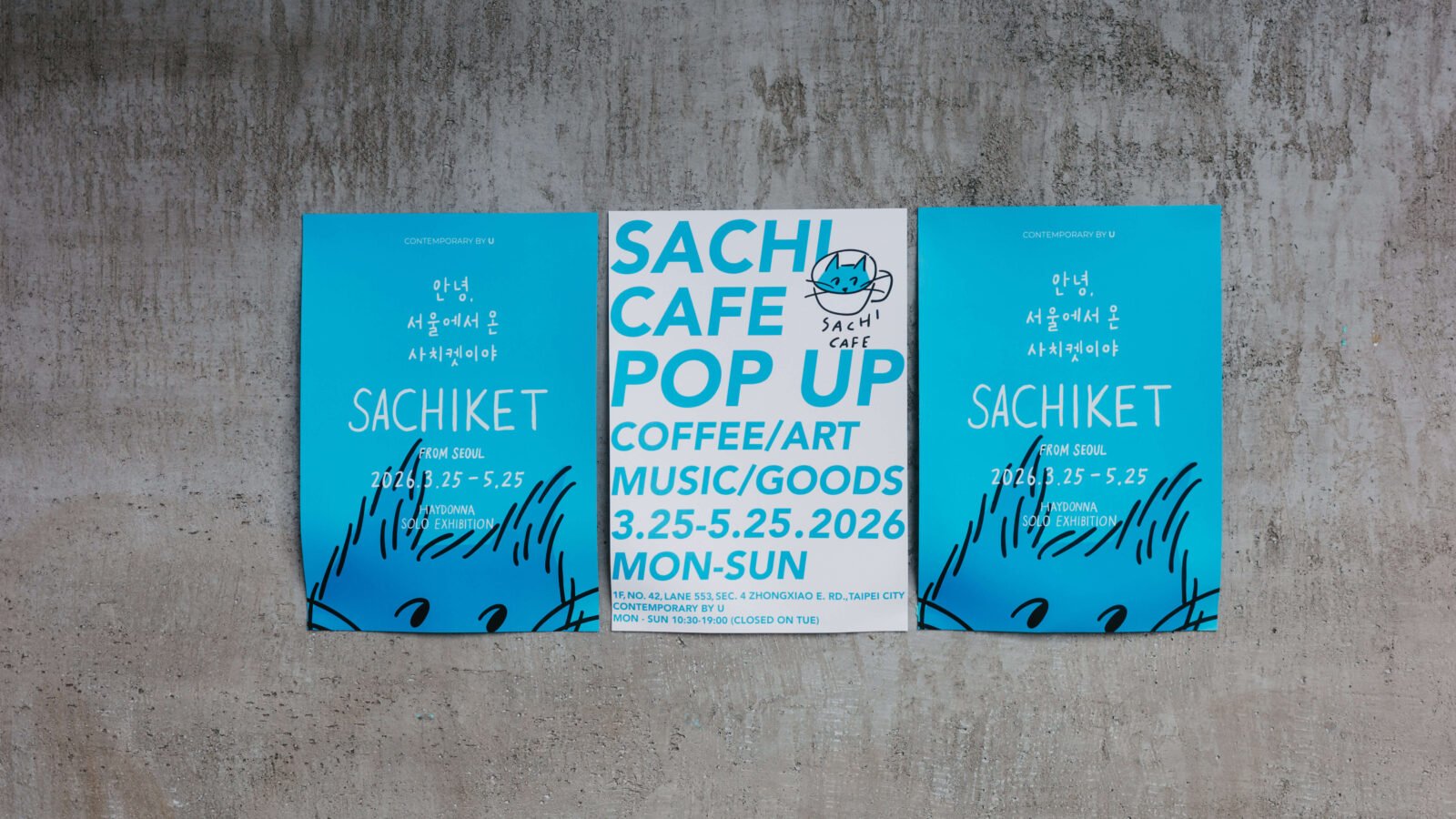 South Korean artist Haydonna's urban character Sachiket exhibition at Contemporary by U Taipei