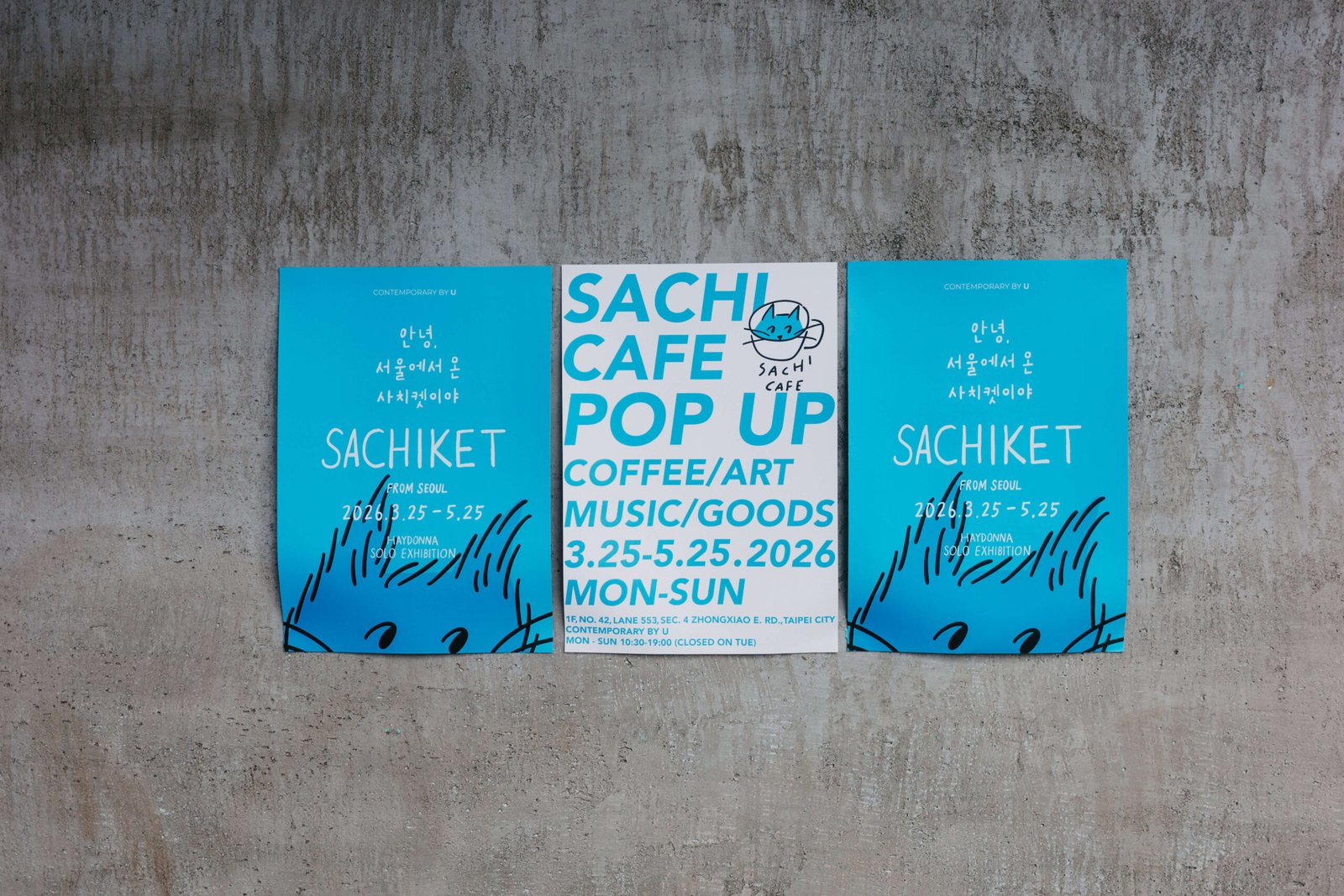 South Korean artist Haydonna's urban character Sachiket exhibition at Contemporary by U Taipei
